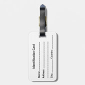 Customizable Business ID Tag Gepäckanhänger (Rückseite vertikal)