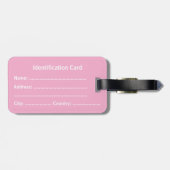 Customizable Business ID Tag Gepäckanhänger (Rückseite horizontal)