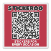 Customizable Business Promotion QR Code Car Decal  Aufkleber (Vorderseite)