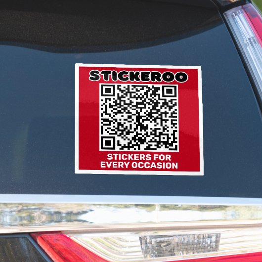 Customizable Business Promotion QR Code Car Decal  Aufkleber