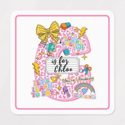 Customizable “C is for” Alphabet Art – Inspiration Etiketten (Design 1)