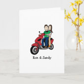 Customizable card- Rollerpaar Karte (Gelbe Blume)