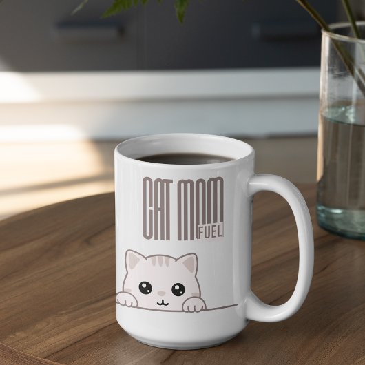 Customizable Cat Mom Fuel Kaffeetasse
