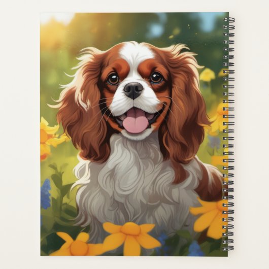 Customizable Cavalier King Charles Spaniel Planer (Rückseite)