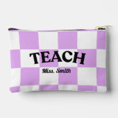 Customizable Checkered Teach Pouch Zubehörtasche (Rückseite)