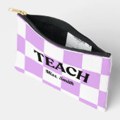 Customizable Checkered Teach Pouch Zubehörtasche (Offen)