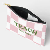 Customizable Checkered Teach Pouch Zubehörtasche (Offen)