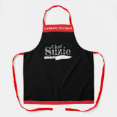 Customizable Chef Name Apron - Personalized! Schürze (Vorderseite)