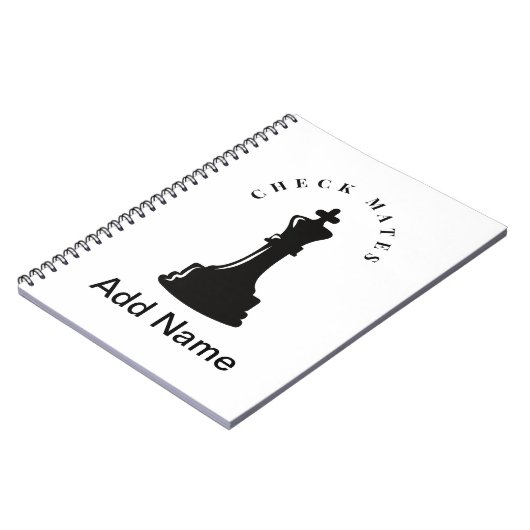 Customizable Chess Notebook Notizblock (Linke Seite)