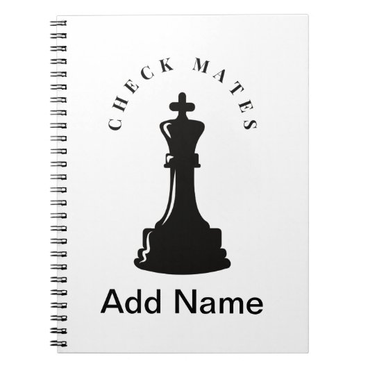 Customizable Chess Notebook Notizblock (Vorderseite)