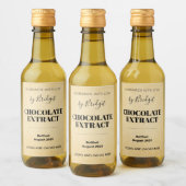 Customizable Chocolate Extract Label Weinetikett (Flaschen)