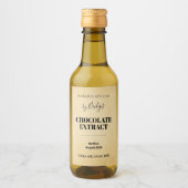 Customizable Chocolate Extract Label Weinetikett (Vorderseite)