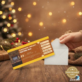 Customizable Christmas Concert Festival Gift TickT Einladung