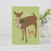 Customizable Christmas Flat Holiday Card Feiertagskarte (Stehend Vorderseite)