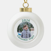 Customizable Christmas Photo Framed Ornament (Vorderseite)