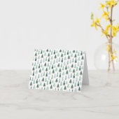 Customizable Christmas Tree Pattern Festive Card Karte (Gelbe Blume)