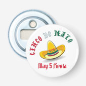 Customizable Cinco de Mayo 5 Mai Fiesta Flaschenöffner (Vorderseite)