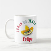 Customizable Cinco de Mayo 5 Mai Fiesta Kaffeetasse (Links)