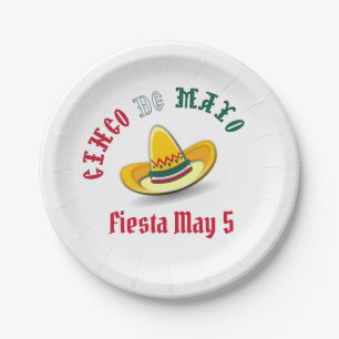 Customizable Cinco de Mayo 5 Mai Fiesta Pappteller