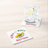 Customizable Cinco de Mayo 5 Mai Fiesta Rechteckiger Pappuntersetzer (Vor Ort)