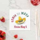 Customizable Cinco de Mayo 5 Mai Fiesta Serviette (Beispiel)