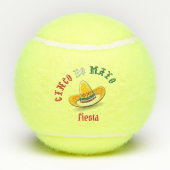 Customizable Cinco de Mayo 5 Mai Fiesta Tennisbälle (Rückseite)