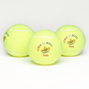 Customizable Cinco de Mayo 5 Mai Fiesta Tennisbälle