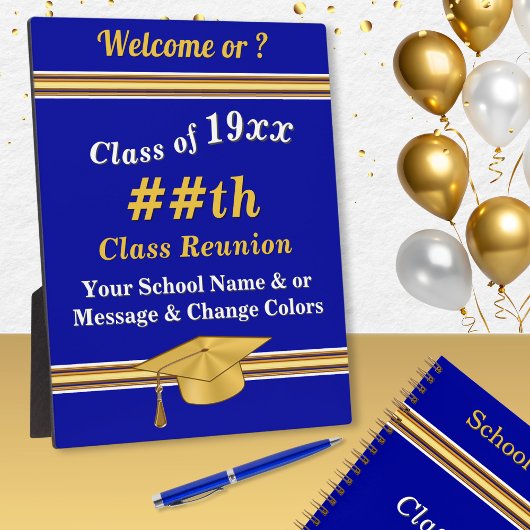 Customizable, Class Reunion Sign, Easel Plaque Fotoplatte