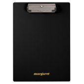 Customizable Clipboard with Your Name Displayed Klemmbrett (Vorderseite)