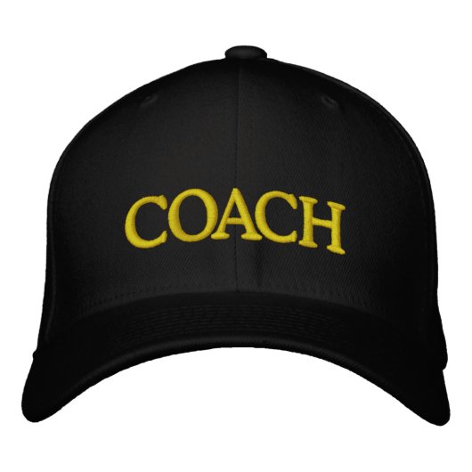 Customizable COACH Bestickte Baseballkappe (Vorderseite)