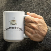 Customizable Coffee First Mug for Teachers Kaffeetasse