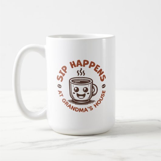 Customizable Coffee Mug for Grandma Kaffeetasse (Links)