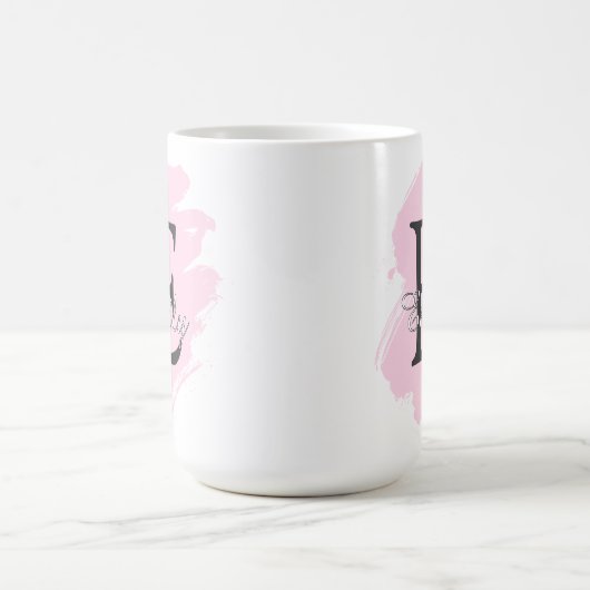 Customizable Coffee Mug with Monogram & Name Kaffeetasse (Mittel)