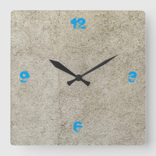 Customizable Concrete Quadratische Wanduhr