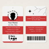 Customizable Corporate Employee ID Profile Card (Vorne & Hinten)