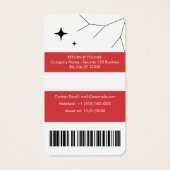 Customizable Corporate Employee ID Profile Card (Rückseite)