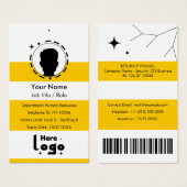 Customizable Corporate Employee ID Profile Card (Vorne & Hinten)