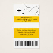 Customizable Corporate Employee ID Profile Card (Rückseite)