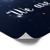 Customizable Cosmic Seahorse Poster (Ecke)