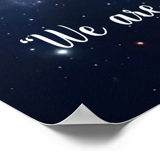 Customizable Cosmic Seahorse Poster (Ecke)