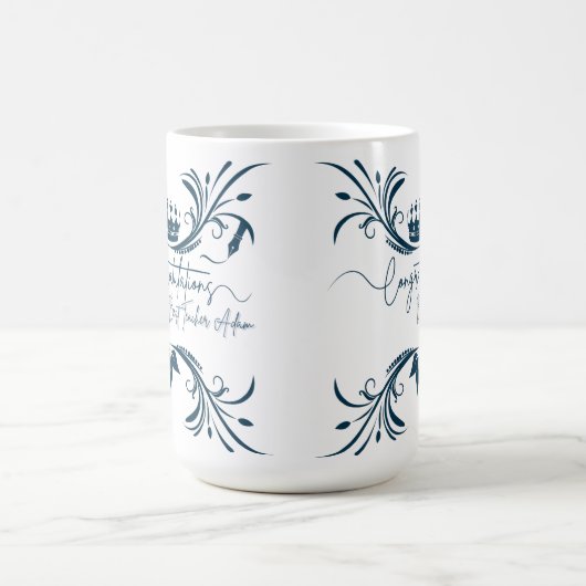 Customizable Crown design Mug for Best Teacher  Kaffeetasse (Mittel)