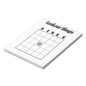 Customizable Cruise Bingo Board Notizblock (Rotiert)