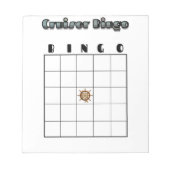 Customizable Cruise Bingo Board Notizblock (Vorderseite)