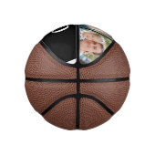 Customizable Dad Established 3 Photo Fathers Day Mini Basketball (Rechts)