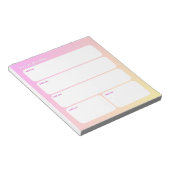 Customizable Daily Planning Notepad Notizblock (angewinkelt)