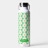 Customizable Daisy Pattern Insulated Water Bottle  Trinkflasche (Vorne)