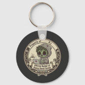 Customizable Dead Inside Badge Schlüsselanhänger (Vorderseite)