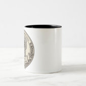 Customizable Dead Inside Badge T-Shirt Zweifarbige Tasse (Mittel)