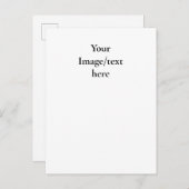 Customizable Design Template | Upload Your Own Art Einladungspostkarte (Vorne/Hinten)