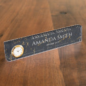 Customizable Desk Name Plate- OFFICE Namensplakette (Seite)